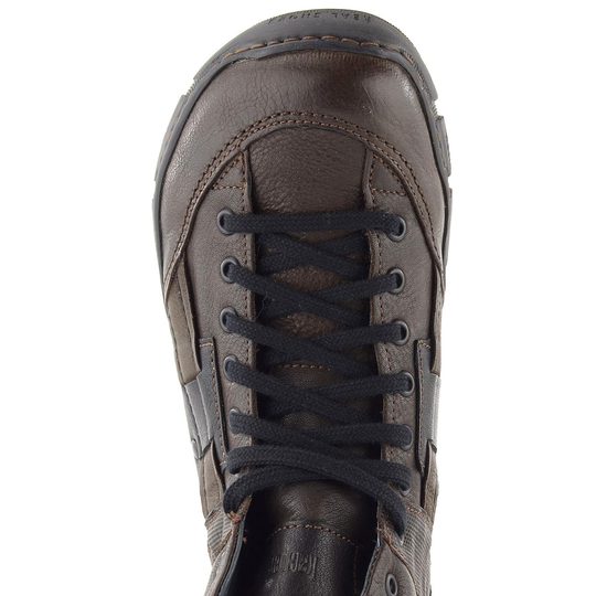 Kacper pánska vyteplená členková obuv tmavo hnedá 3-1249