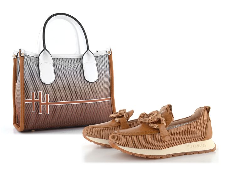 Hispanitas malá kabelka Cuoio/White BV253825