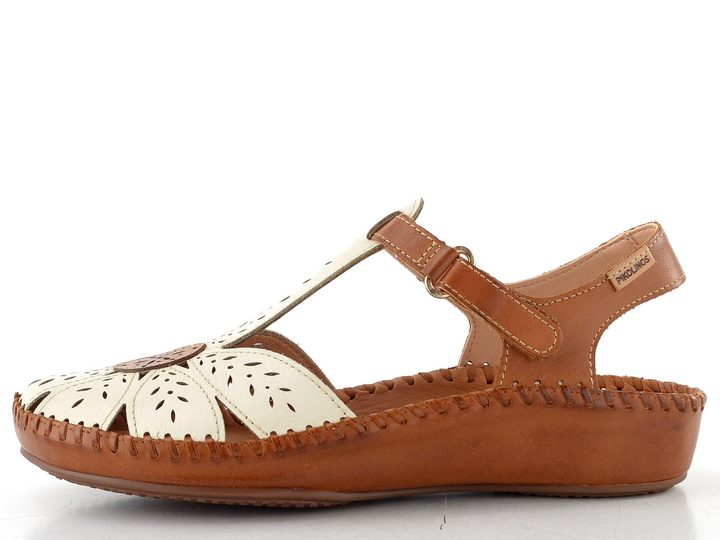 Pikolinos prořezávané sandály s páskem Vallarta nata 655-0841C1