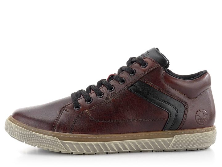 Rieker šnurovacia pánska členková obuv tmavo červená 17940-35