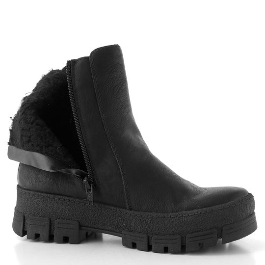 Rieker kotník na hrubé podešvi černý Y0212-00