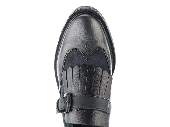 Geox poltopánky metalické kombinované antracit D745WC0CG23