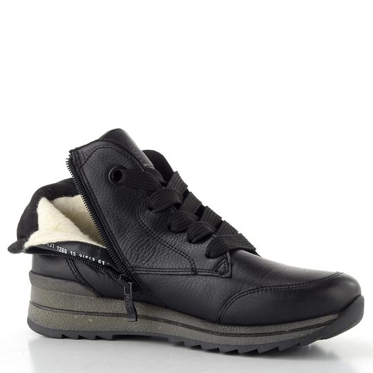 Ara širšia kožená členková obuv Schwarz Osaka-Sport 12-24543-61