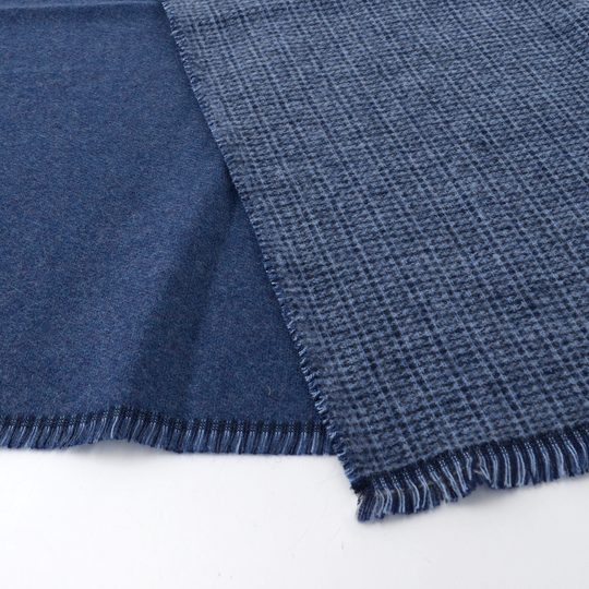 Bugatti pánský oboustranný šál z vlněné směsi tmavě modrý 630327-590