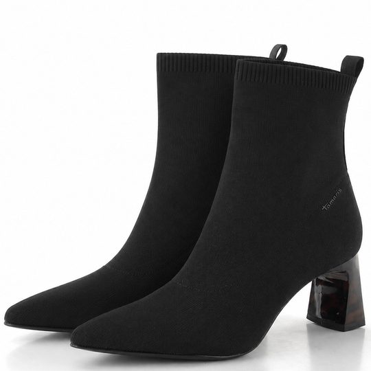 Tamaris elegantní kotník na podpatku black 1-25328-47