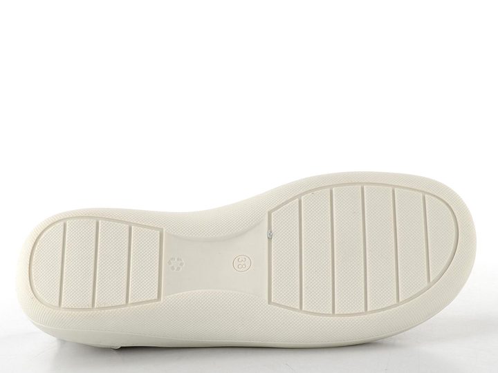 Looke kožené šněrovací polobotky Isabela off white L1356_68