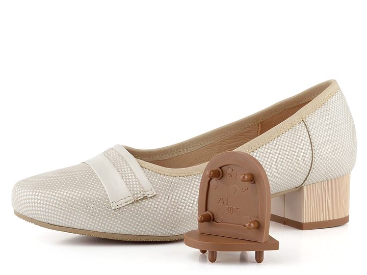 Barton lodičky metalické béžové pepito 2358A