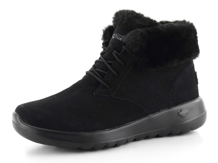 Skechers černý šněrovací vyteplený kotník 15506