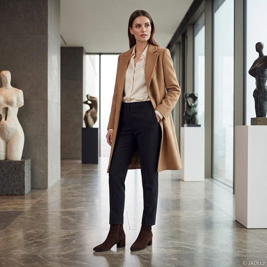 Högl elegantní semišový kotník na podpatku chocplum 2-104702-2100