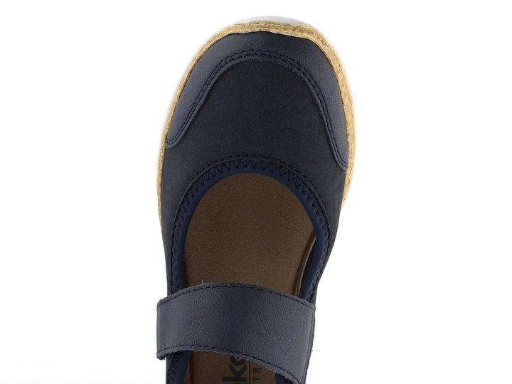 Rieker športovejšie baleríny s pásikom tmavo modré N42B0-14