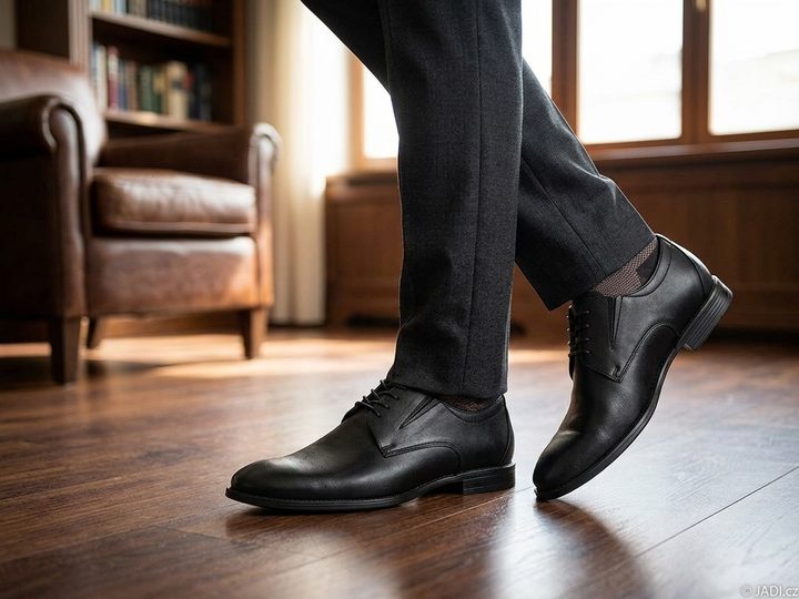 Barton černé polobotky s pružnými vsadkami M23133