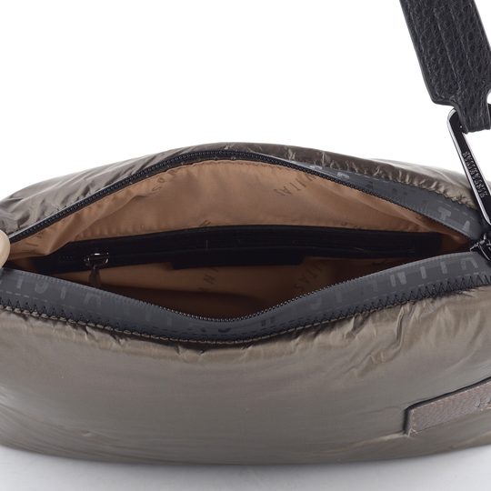 Hispanitas nylonová kabelka s dvoma popruhmi topo/black BI254151