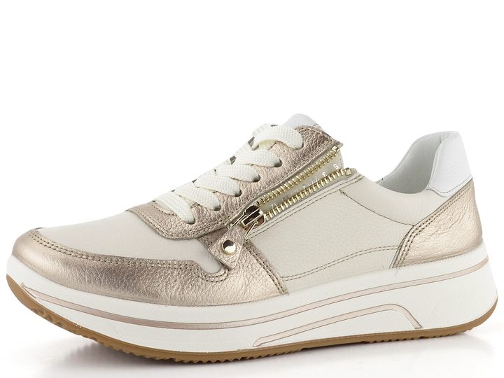 Ara širšie tenisky Sapporo Sand/Cream/Weiss 12-27540-07