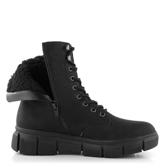 Rieker vyššia šnurovacia členková obuv so zipsom X3400-00