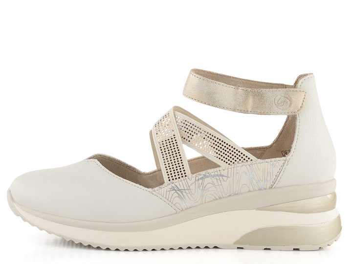 Remonte otevřené polobotky s plnou špičkou a patou D2411-81