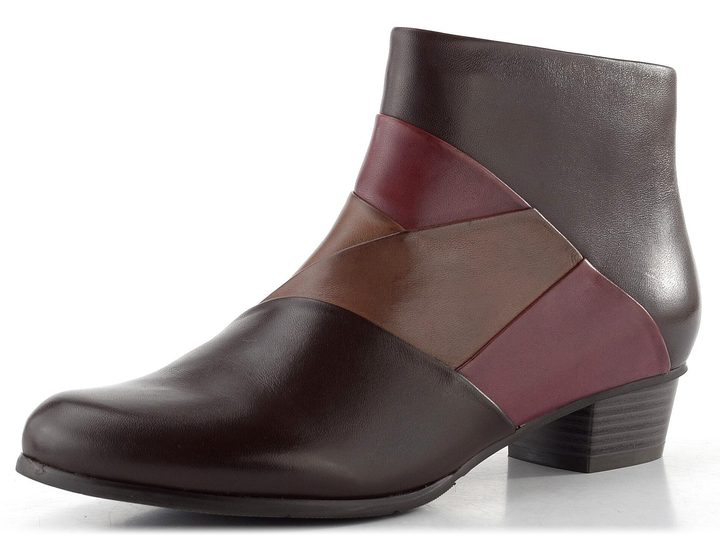 Regarde kotník na podpatku Stefany-396 Sangria/Noce