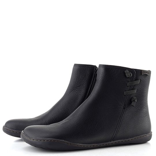 Camper kožený kotník Peu black K400676-004