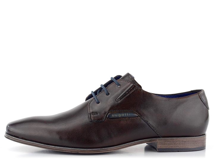 Bugatti elegantní tmavě hnědé polobotky 312-A311K-4100