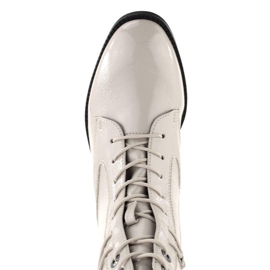 Tamaris světle šedý šněrovací kotník 1-25004-29