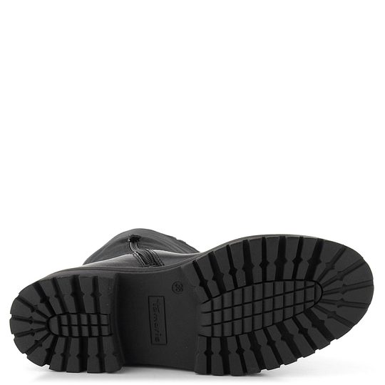 Tamaris hladké polokozačky černé 1-26638-39