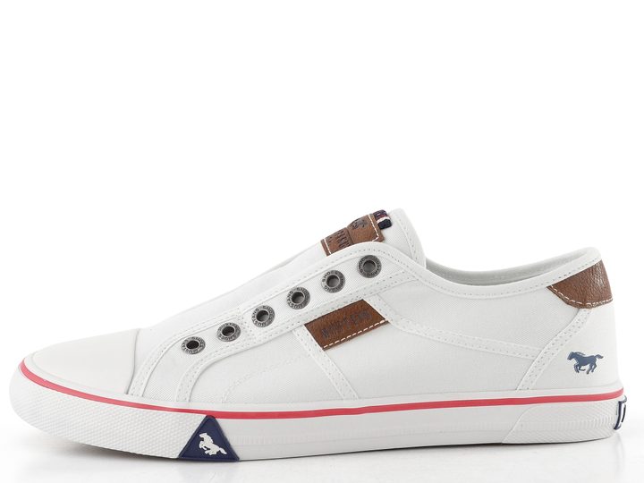 Mustang pánské tenisky bez tkaniček white 26M0211005