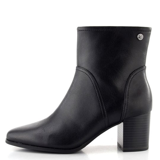 Caprice kotník na podpatku černý 9-25306-45-022