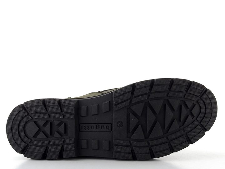 Bugatti šněrovací kotník se zipem zelený 325-AGA31-5500