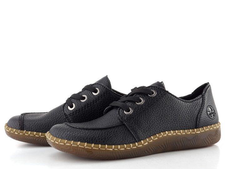 Rieker šněrovací polobotky černé N2402-00