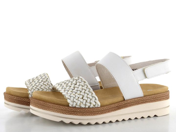 Remonte sandále na platforme Weiss/Gold D0Q56-80