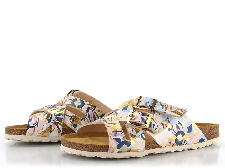 BIO Life pantofle fuzbetové barevné/platin 2428.12/833