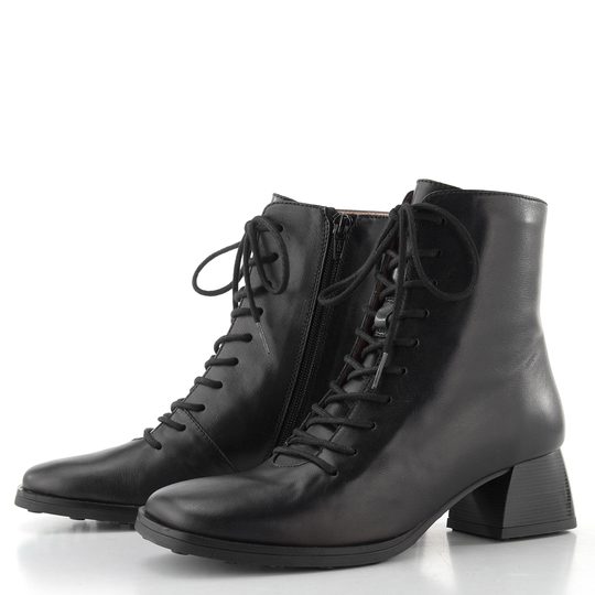 Hispanitas šněrovací kotník na podpatku Marsella black HI254389