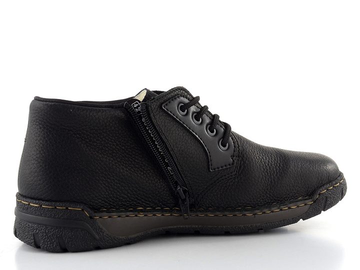 Rieker pánský šněrovací kotník s membránou černý B0333-00