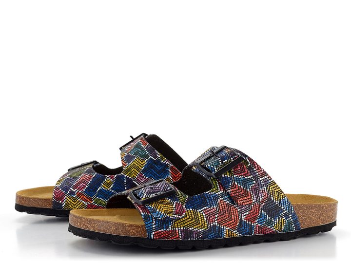 BIO Life šľapky fuzbetové farebné 0014.2046/815 multi