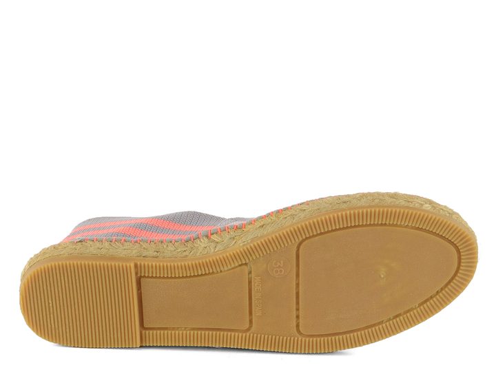 Gaimo Espadrilles mokasíny s proužky Atria Gris