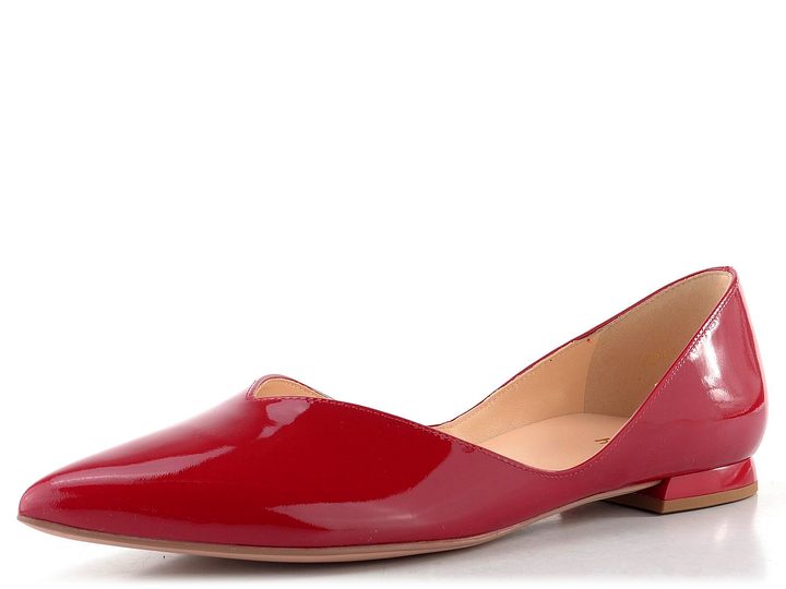 Högl vykrojené lakované baleríny red 0-170014-4000