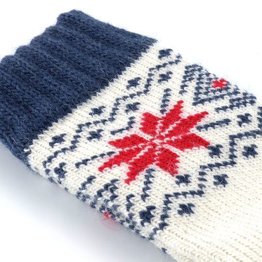 Voxx ponožky s alpaka a merino vlnou tm.modrá/světlá