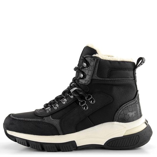 Mustang šněrovací kotník černý 1481-606-009