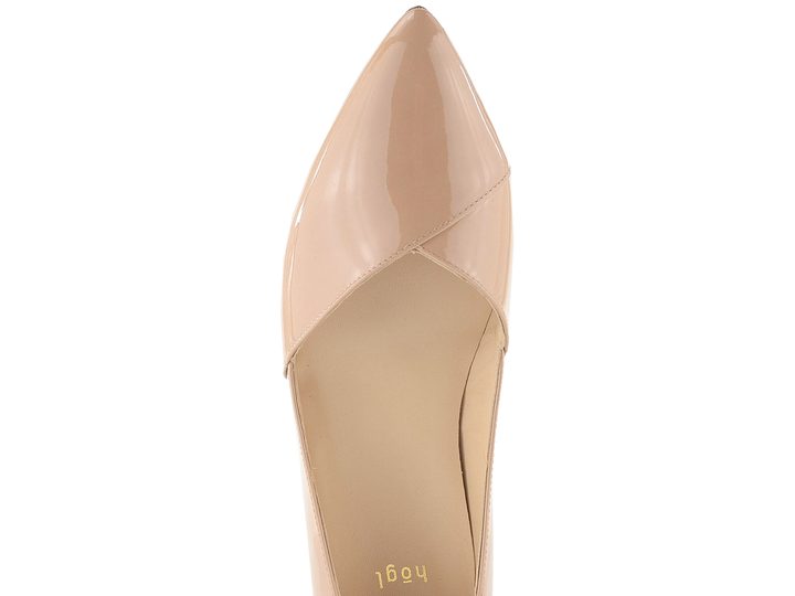 Högl vykrojené lakované baleríny Nude 0-170004