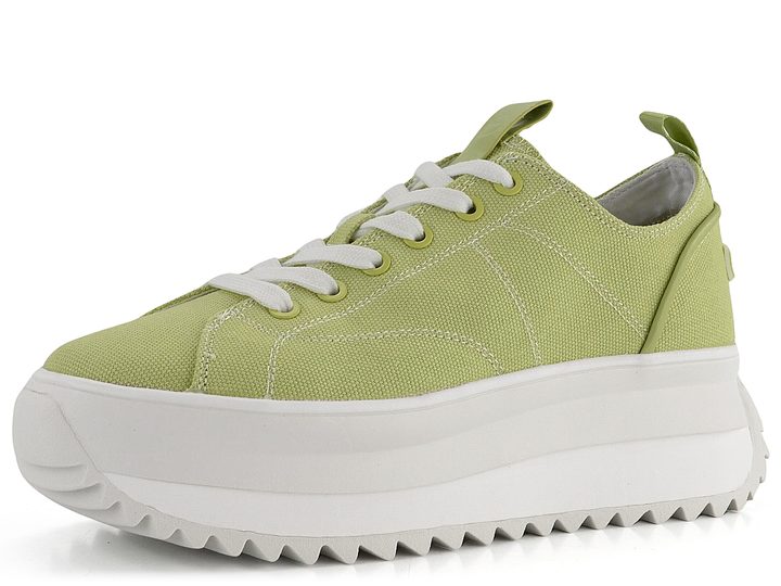 Tamaris tenisky na vysoké platformě Light Green 1-23731-41