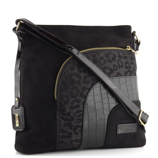 Remonte crossbody kabelka zošívaná čierna Q0705-02