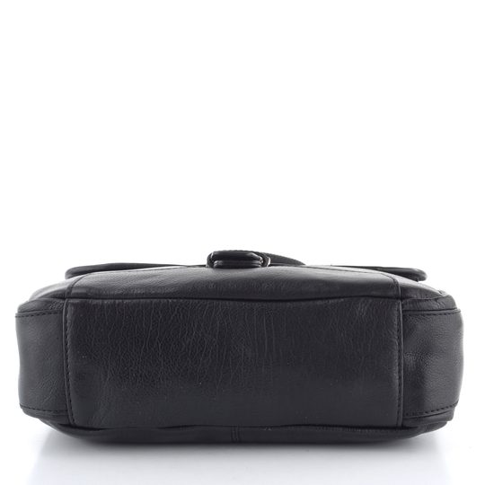 Kožená crossbody kabela černá 2089/T