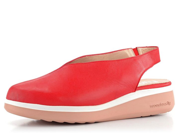 Wonders sandály s plnou špičkou rojo  A-9705