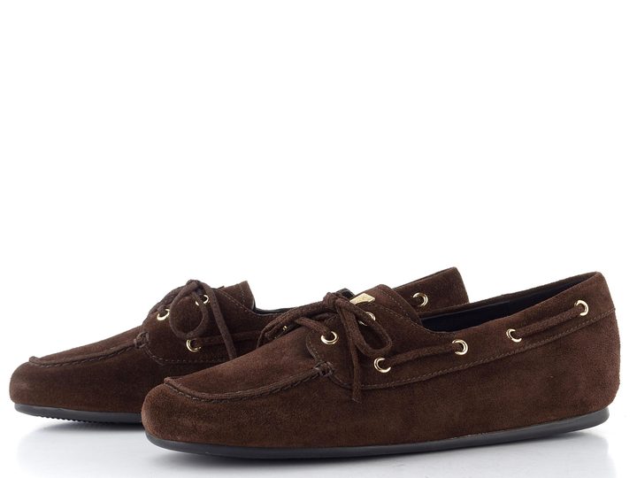 Högl semišové mokasíny chocplum 2-100642-2100