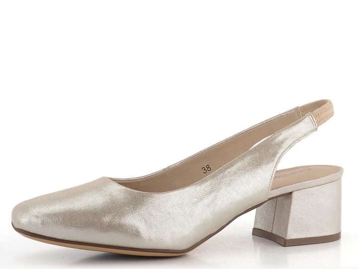 Caprice lodičky s volnou patou Taupe Metallic 9-29500-42