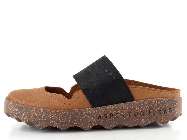 Asportuguesas pantofle s plnou špičkou Cana L brown P018176014