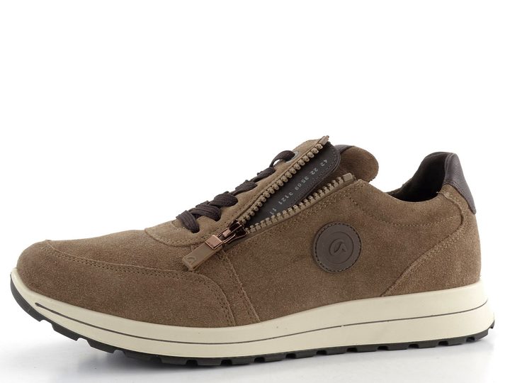 Ara širší pánské tenisky kožené Matteo Sezam/Amarone 11-24505-05