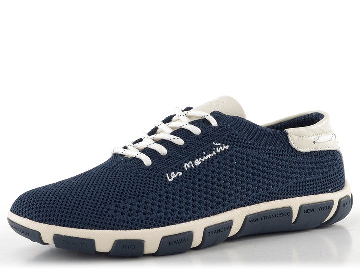 TBS tmavě modré úpletové tenisky Q7002 Jazaria