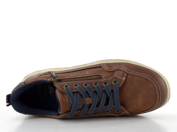 Mustang pánské polobotky se zipem cognac 15M0181001