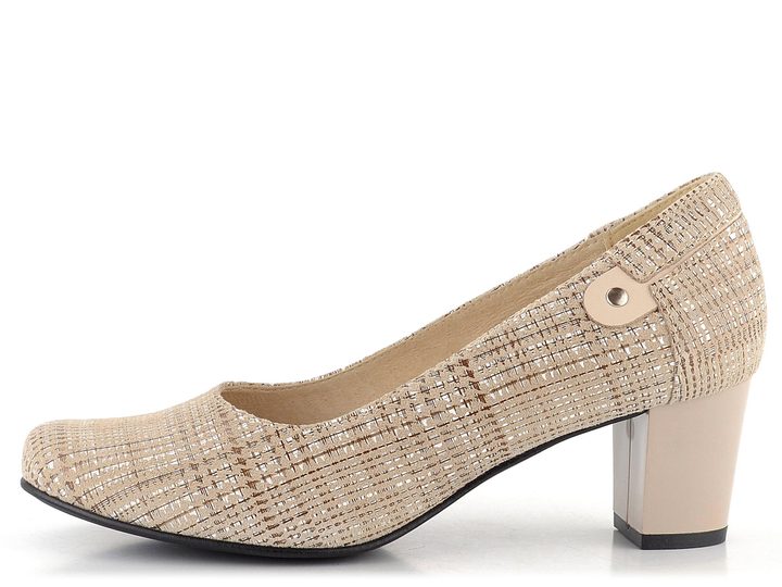 Barton lodičky béžové s potlačou 2414