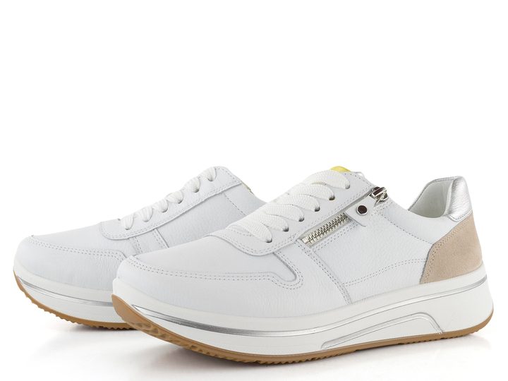 Ara širší tenisky Sapporo Weiss/Limoncello/Shell/Silber 12-27540-03